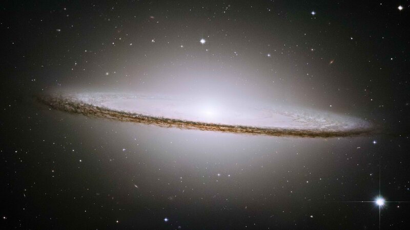 Edge-on spiral galaxy