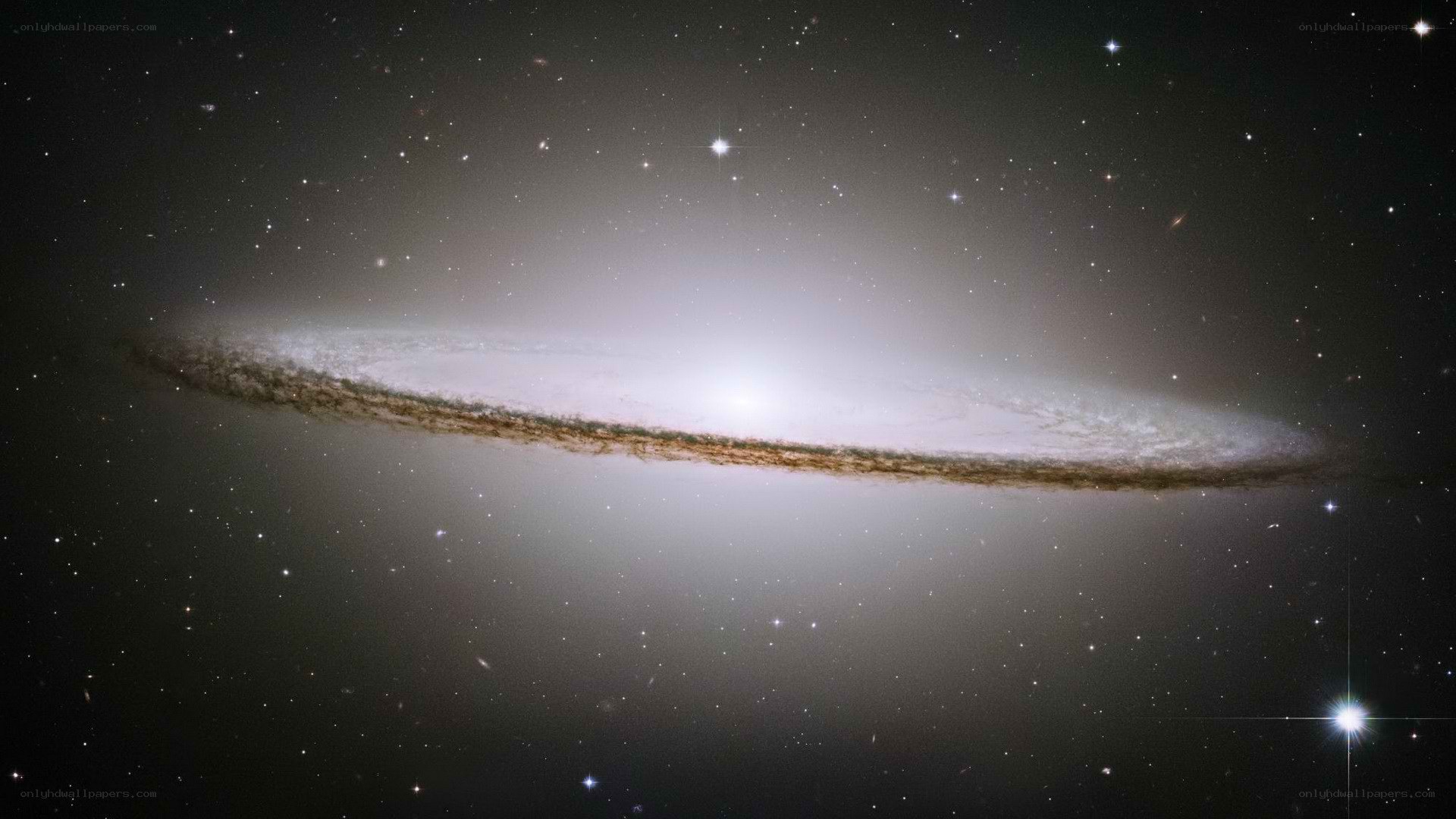 Edge-on spiral galaxy