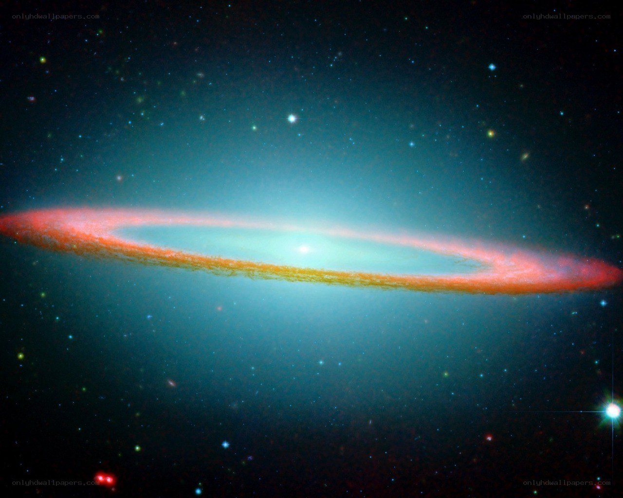 Edge-on spiral galaxy