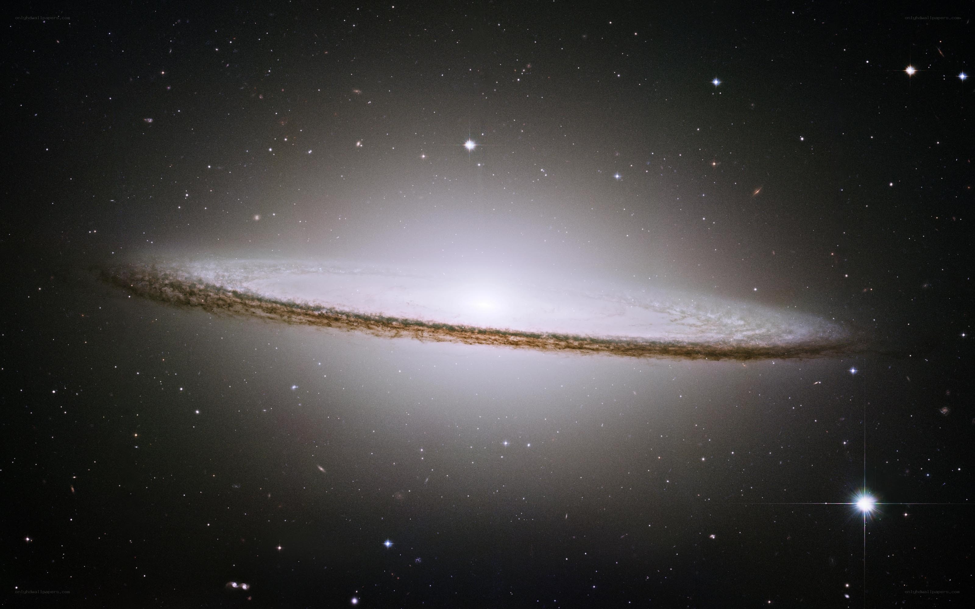 Edge-on spiral galaxy