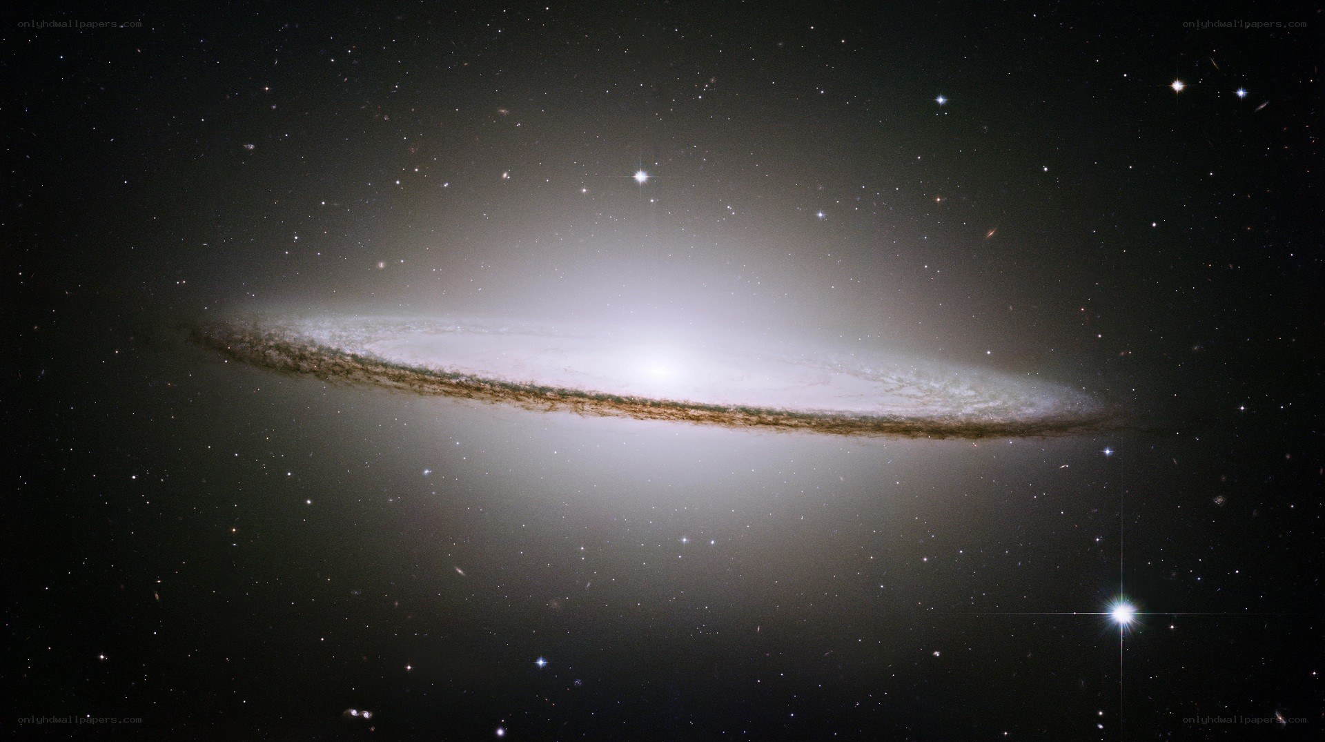 Edge-on spiral galaxy