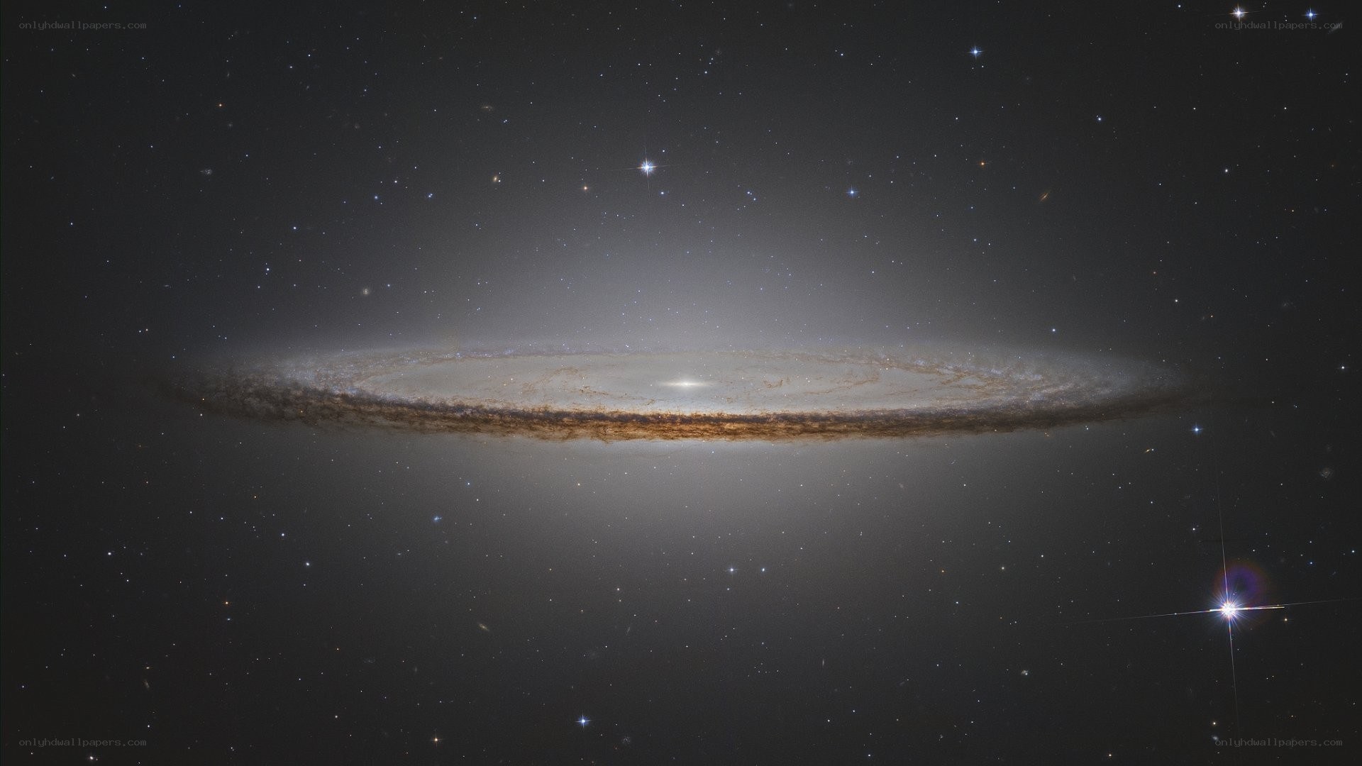 Edge-on spiral galaxy