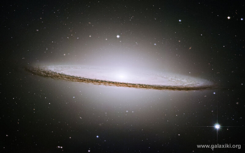 Edge-on spiral galaxy