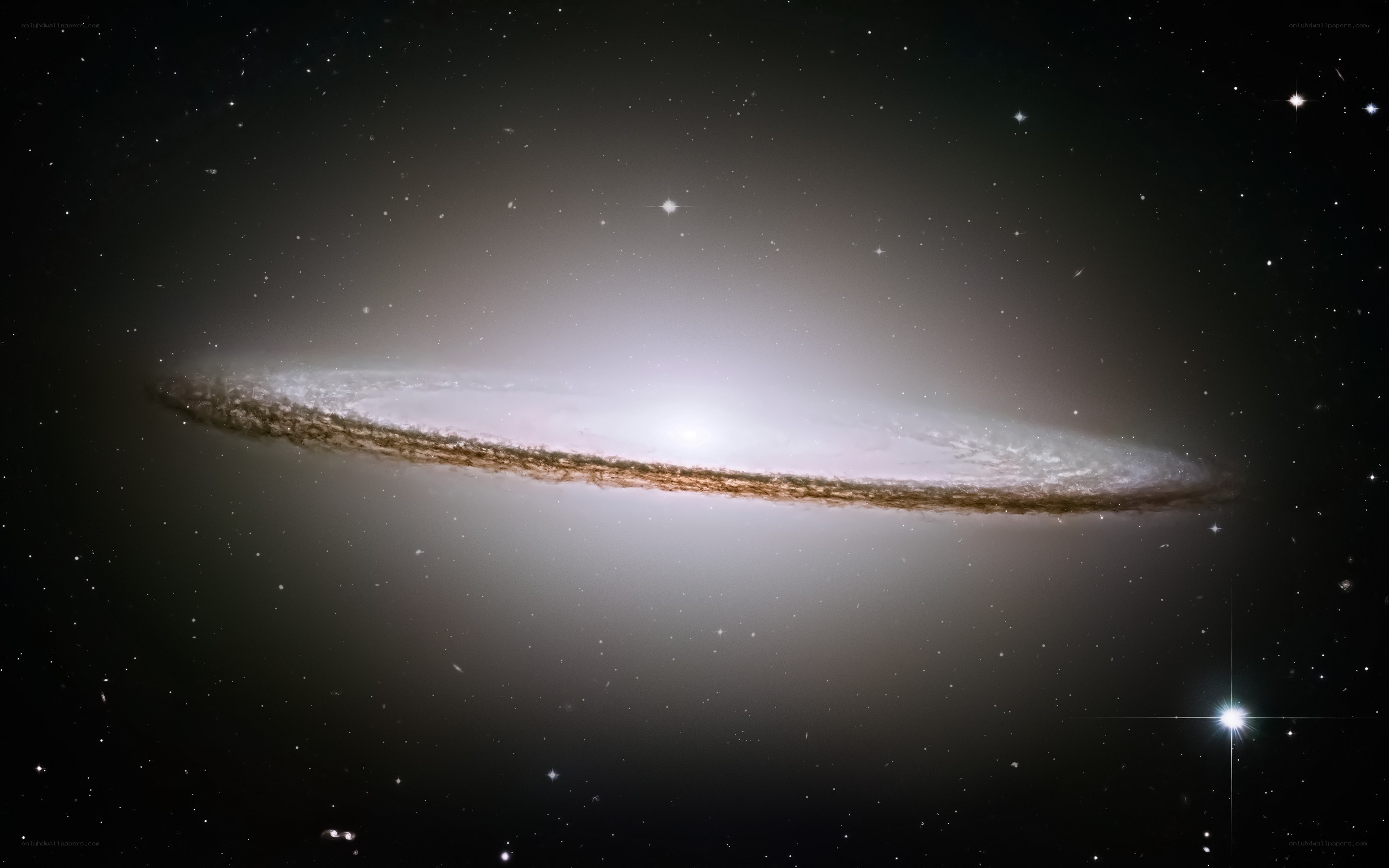 Edge-on spiral galaxy