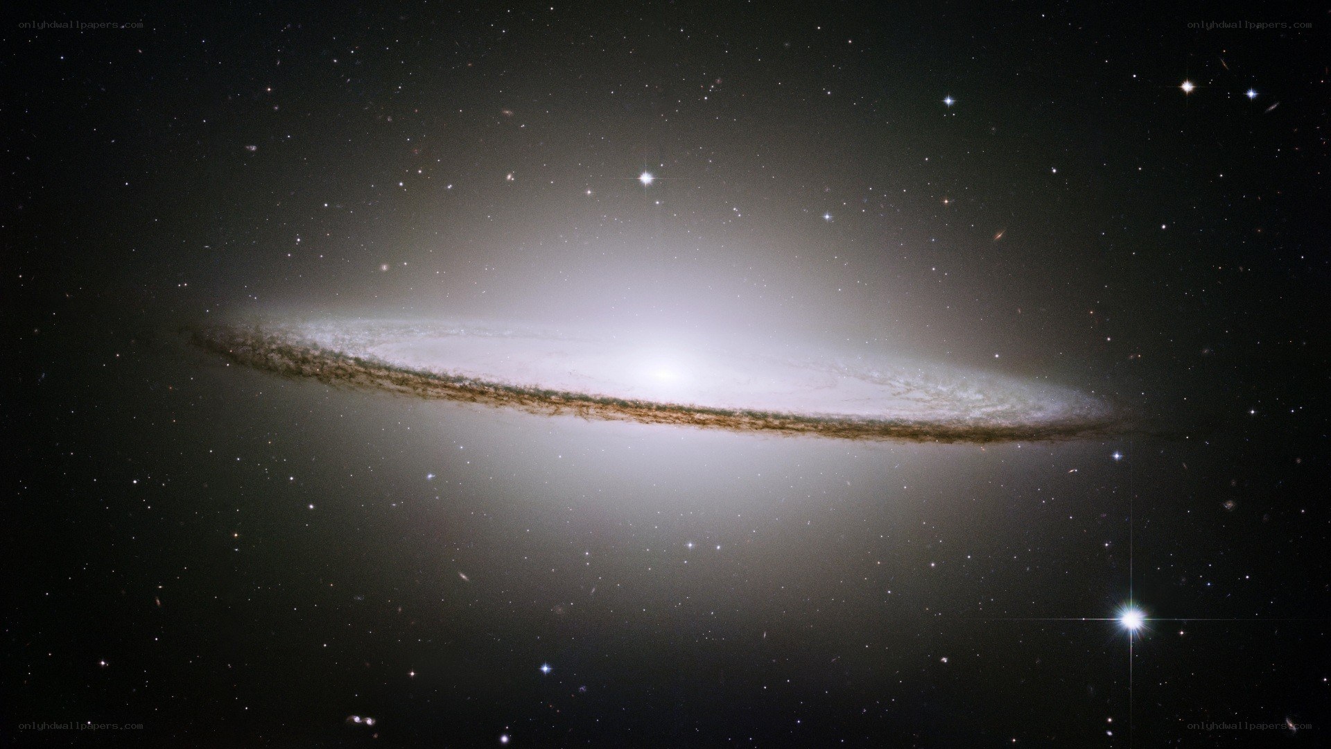 Edge-on spiral galaxy