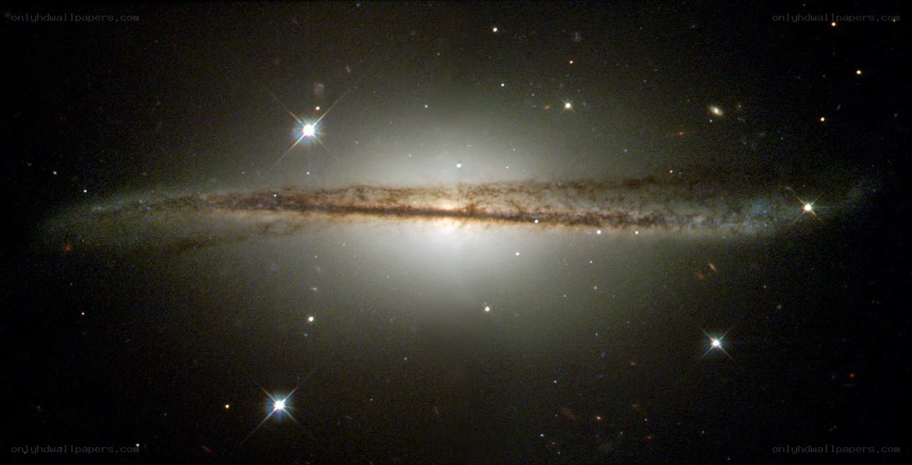Edge-on spiral galaxy