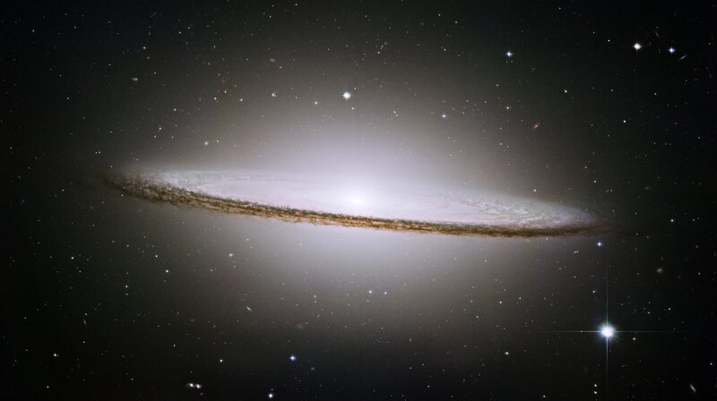 Edge-on spiral galaxy