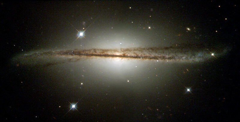 Edge-on Spiral Galaxy — Black, Cosmic, Photograph, Stars