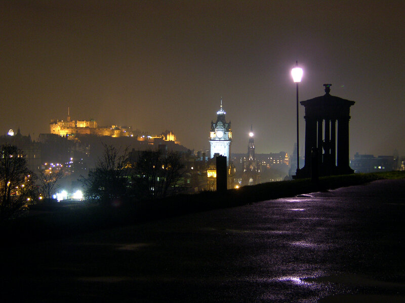 Edinburgh at night