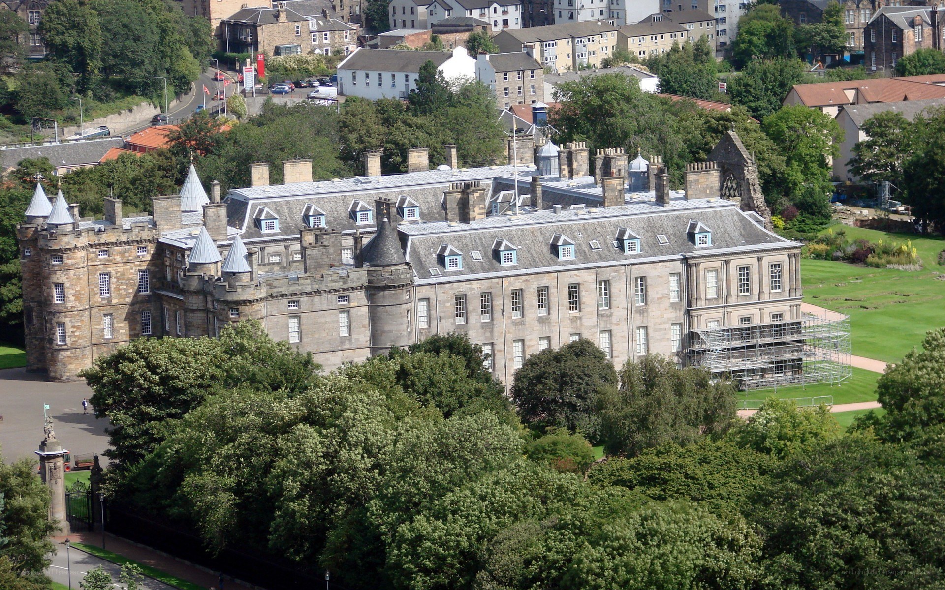 Edinburgh Castle aerial view