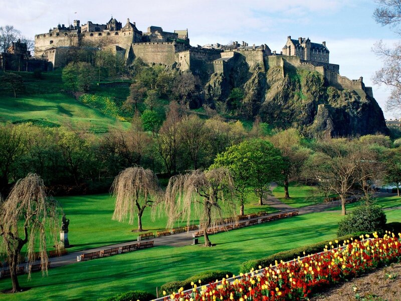 Edinburgh Castle and gardens
