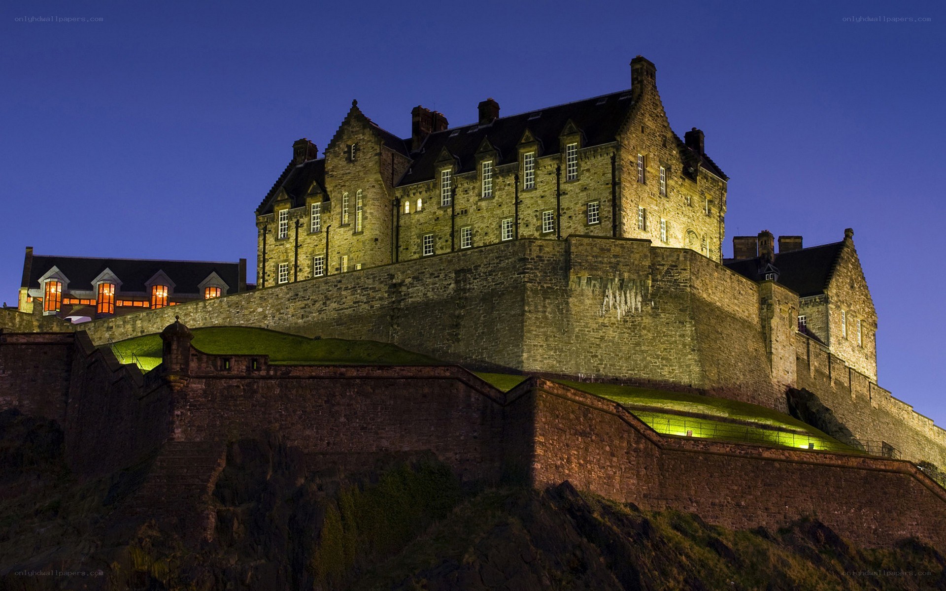 Edinburgh Castle at dusk
