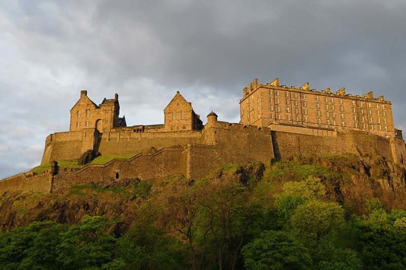 Edinburgh Castle at sunset
