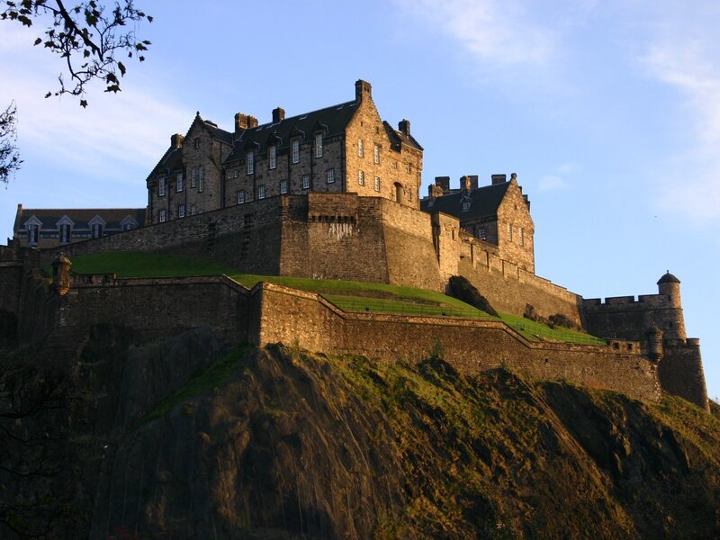 Edinburgh Castle — Brown, Dramatic, Sunset