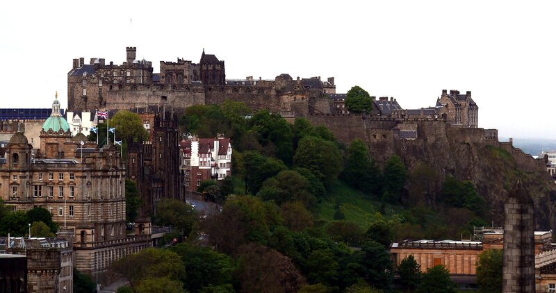 Edinburgh Castle — Gray, Overcast