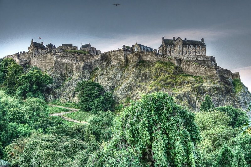 Edinburgh Castle — Green, Dramatic, Afternoon, Photograph