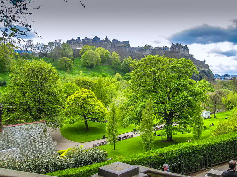 Edinburgh Castle — Green, Serene, Spring, Photograph