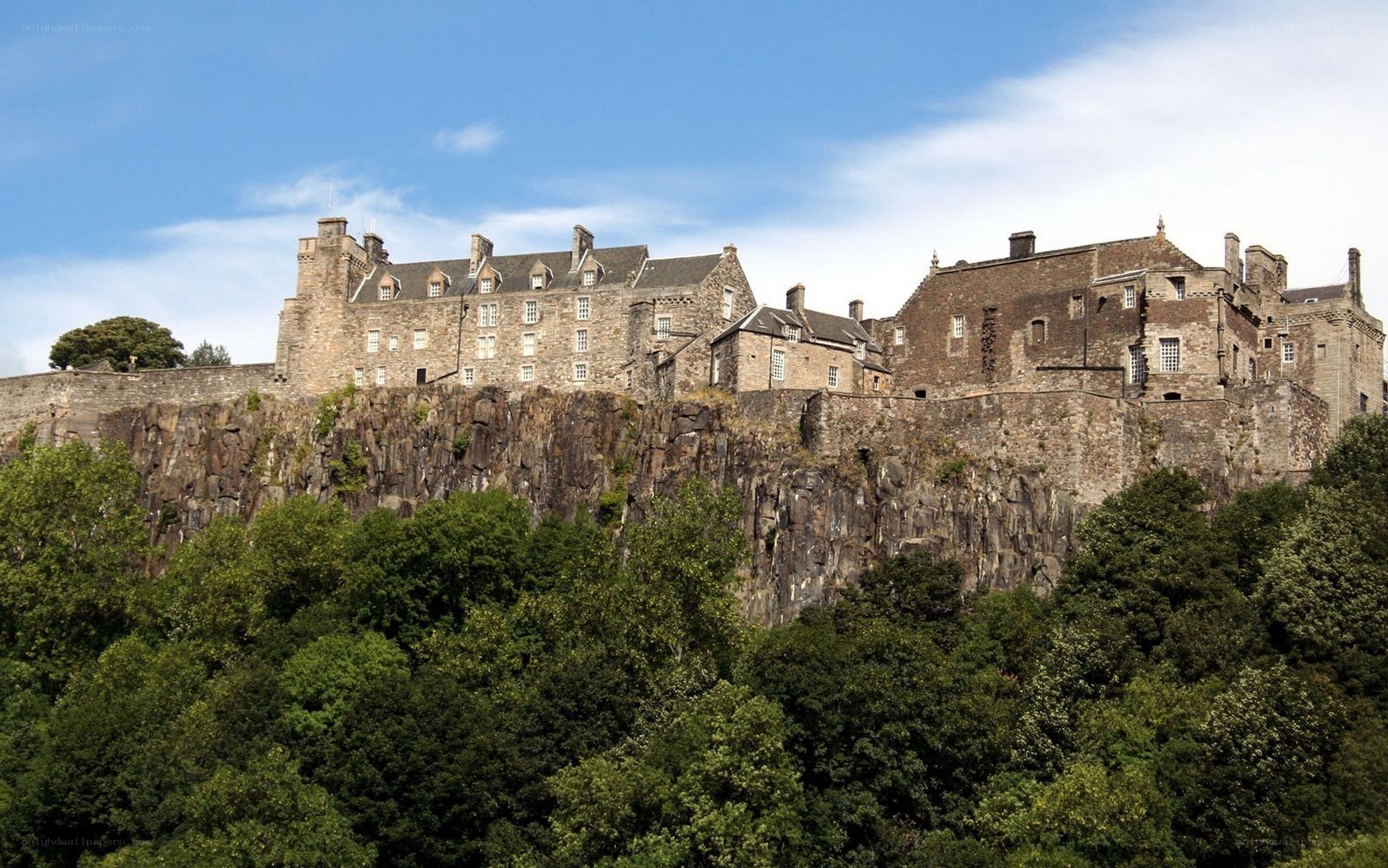 Edinburgh Castle on a sunny day
