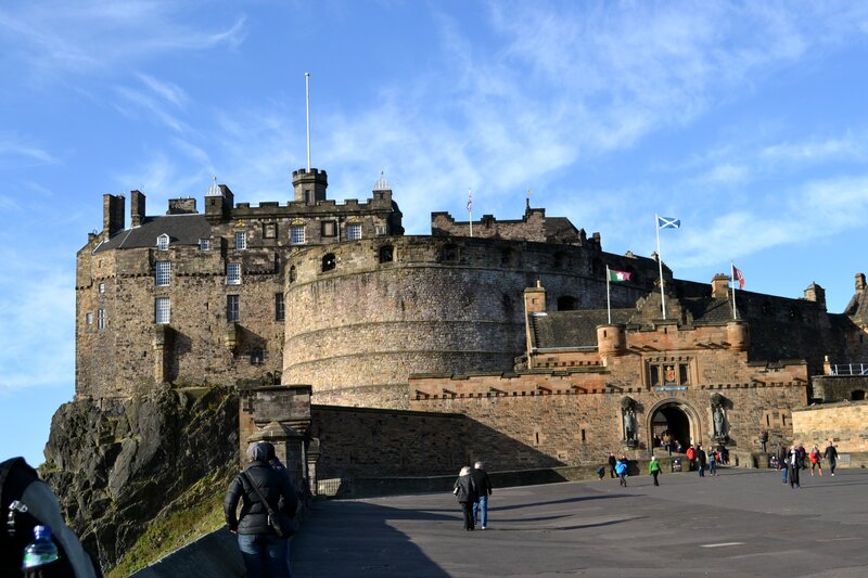 Edinburgh Castle on a sunny day