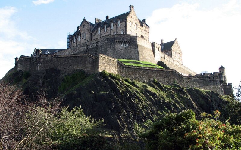 Edinburgh Castle on a sunny day