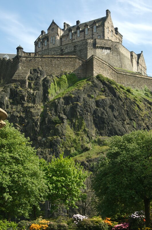 Edinburgh Castle on a sunny day