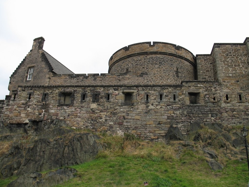 Edinburgh Castle stone walls