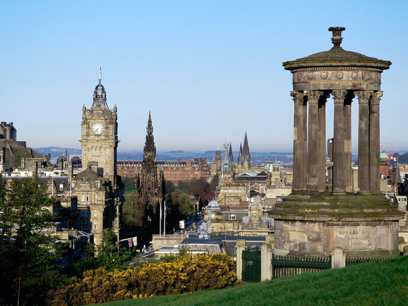 Edinburgh Cityscape — Blue, Serene