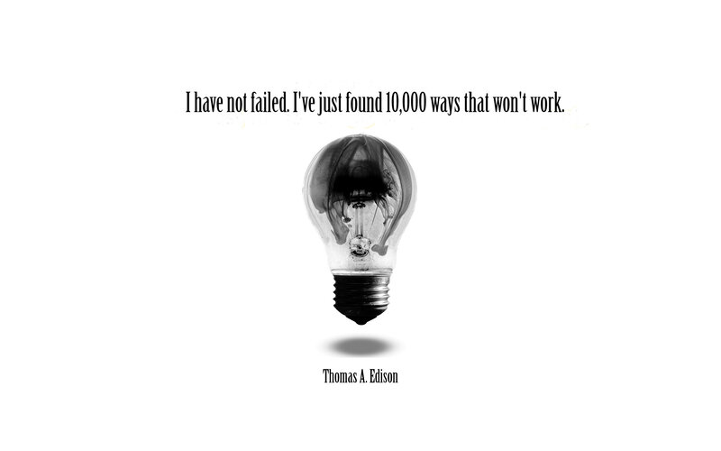 Edison quote on failure