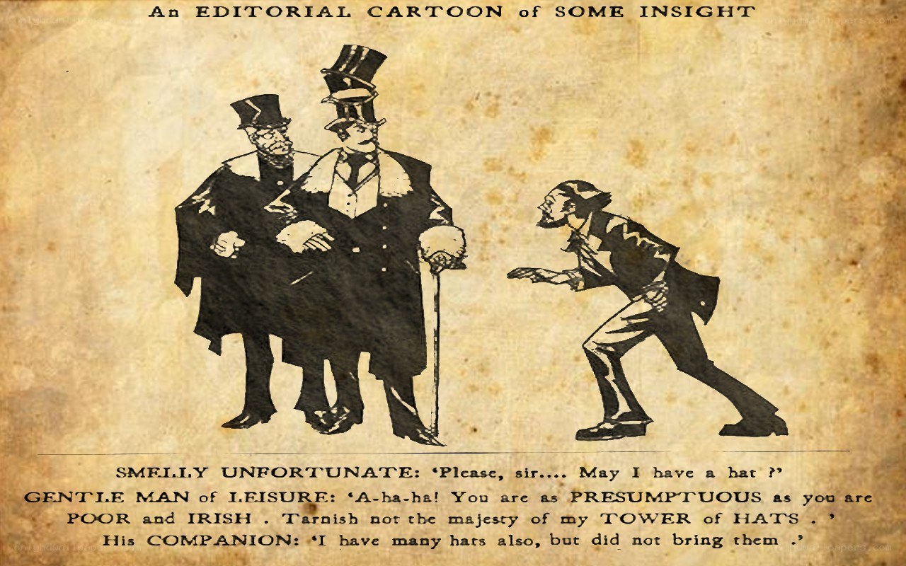 editorial cartoon about hats