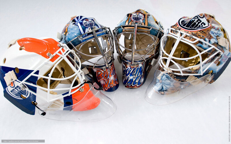 Edmonton Oilers goalie masks
