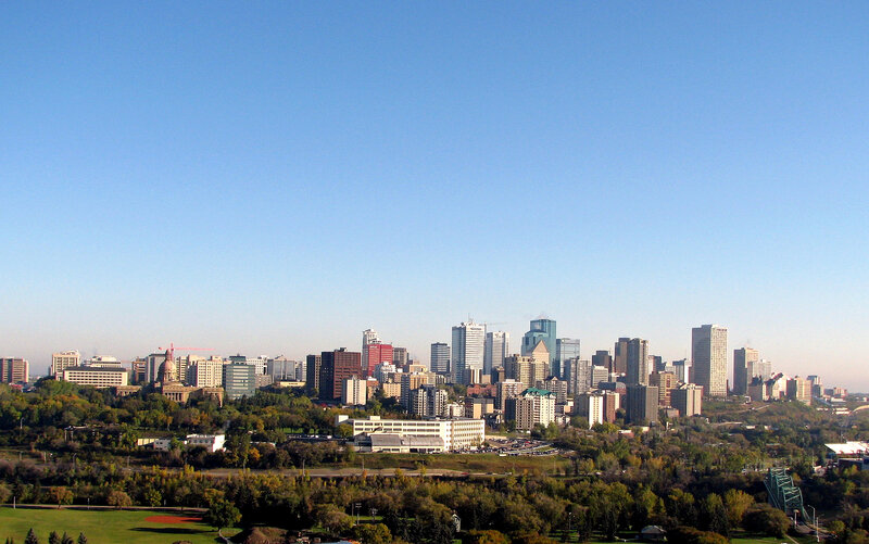 Edmonton Skyline — Blue, Serene