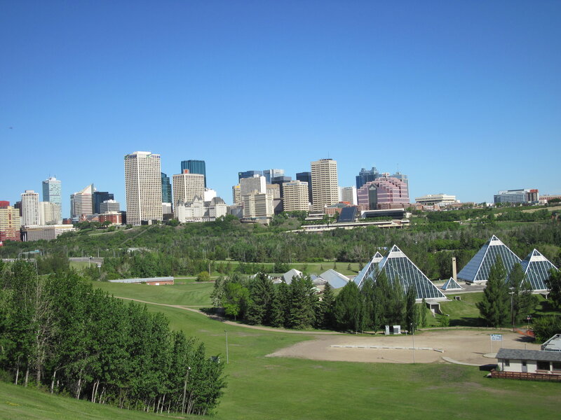 Edmonton Skyline — Blue