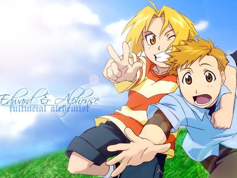 Edward and Alphonse in a playful moment