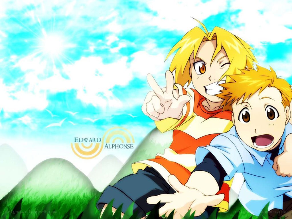 Edward and Alphonse in the sun