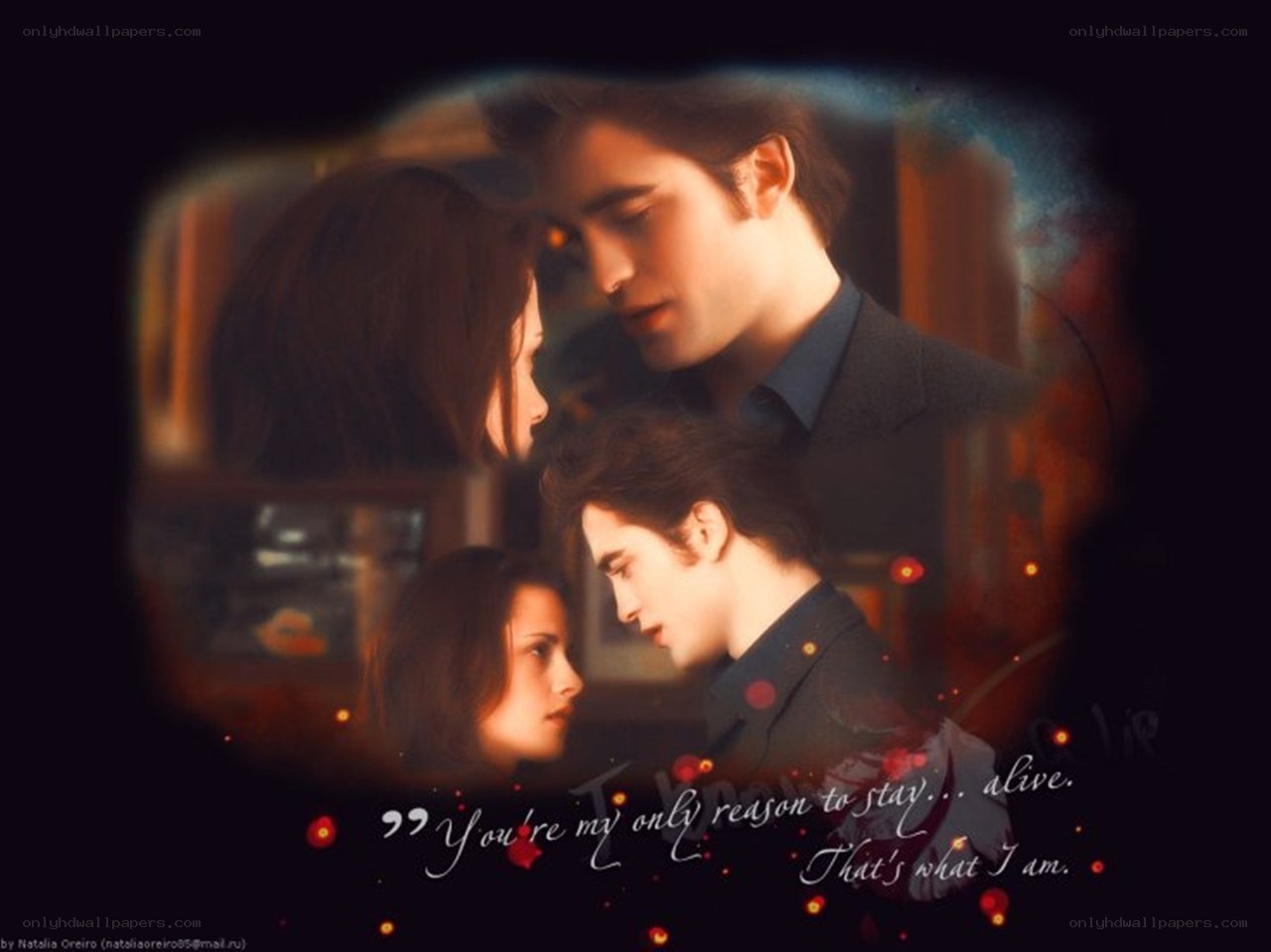 Edward and Bella romantic scene
