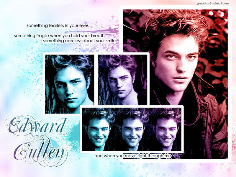 Edward Cullen Collage — Blue