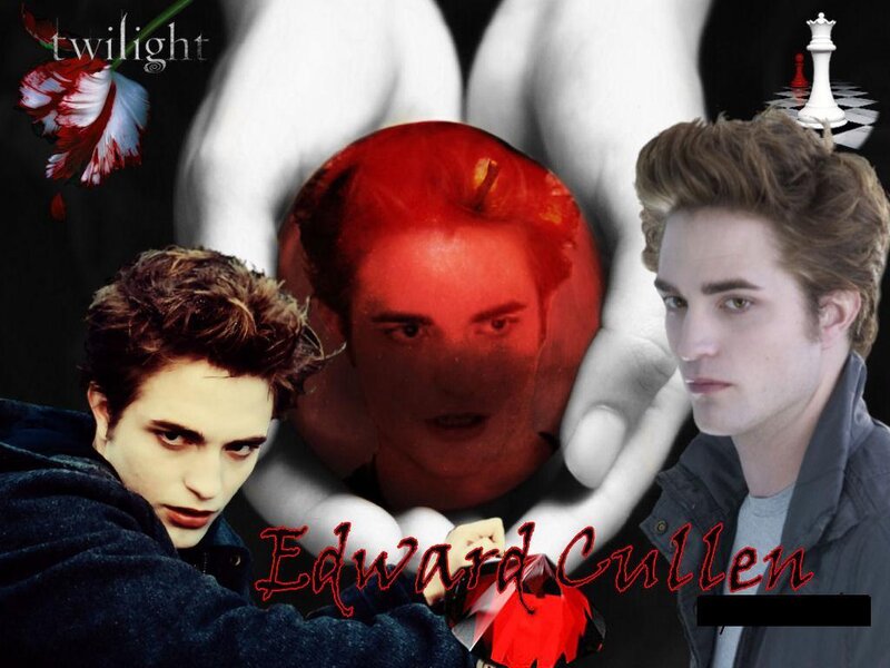 Edward Cullen Collage — Red