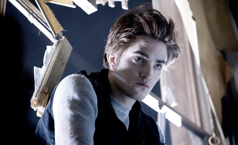 Edward Cullen in a dimly lit room