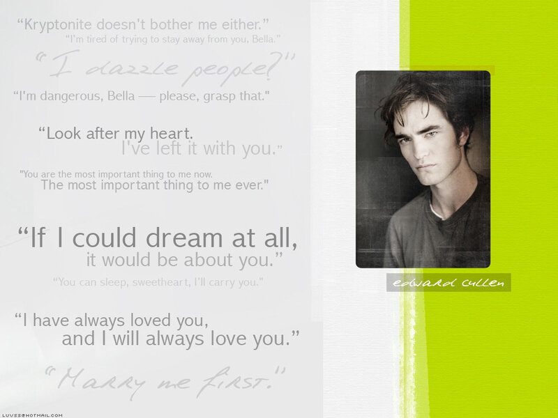 Edward Cullen quotes collage