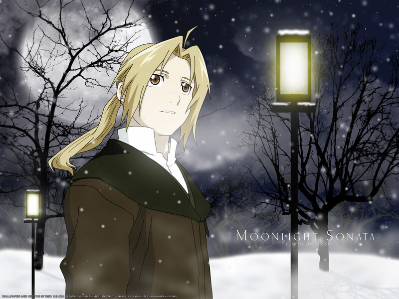 Edward Elric in Moonlight