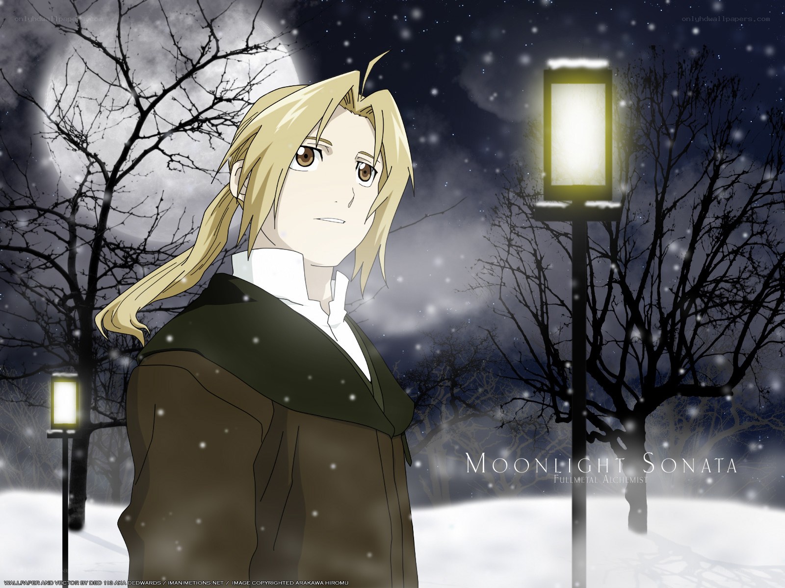 Edward Elric in Moonlight