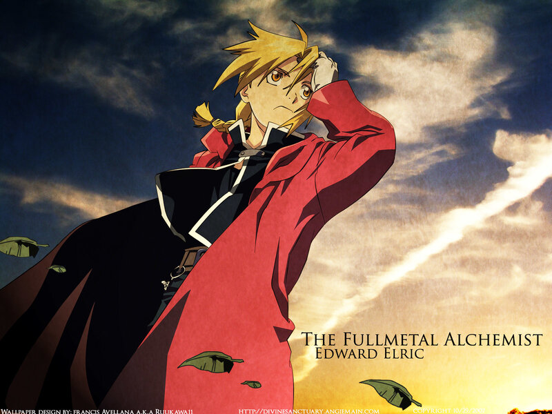 Edward Elric in Red Coat — Dramatic