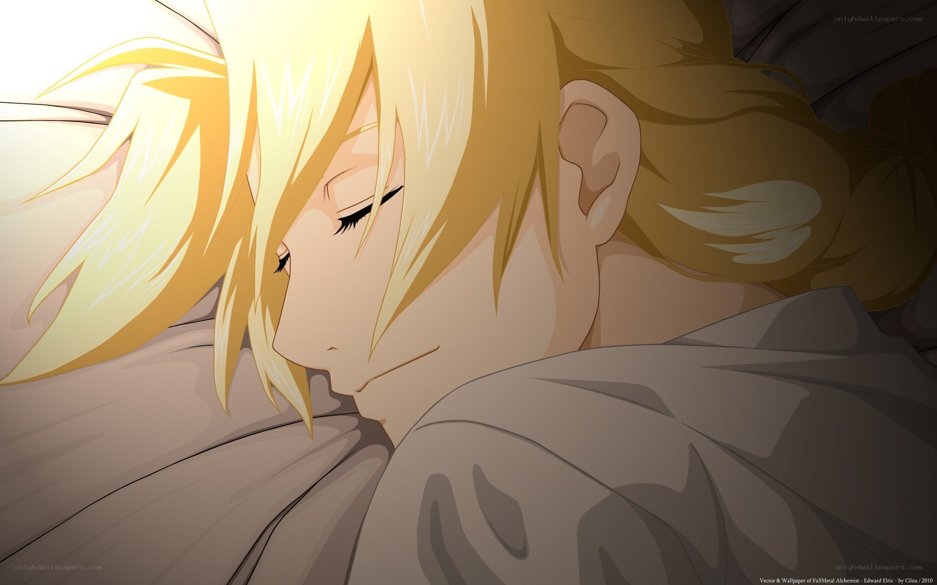Edward Elric sleeping peacefully