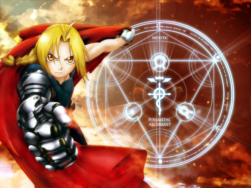 Edward Elric with alchemy circle