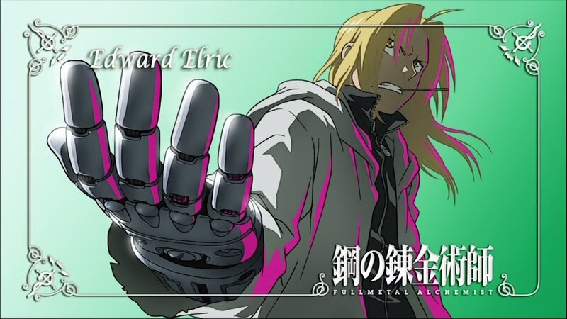 Edward Elric with Automail Hand — Green, Dramatic