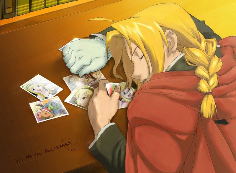 Edward Elric with photos
