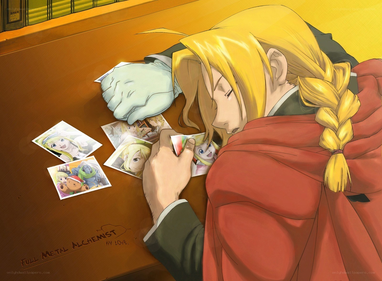 Edward Elric with photos