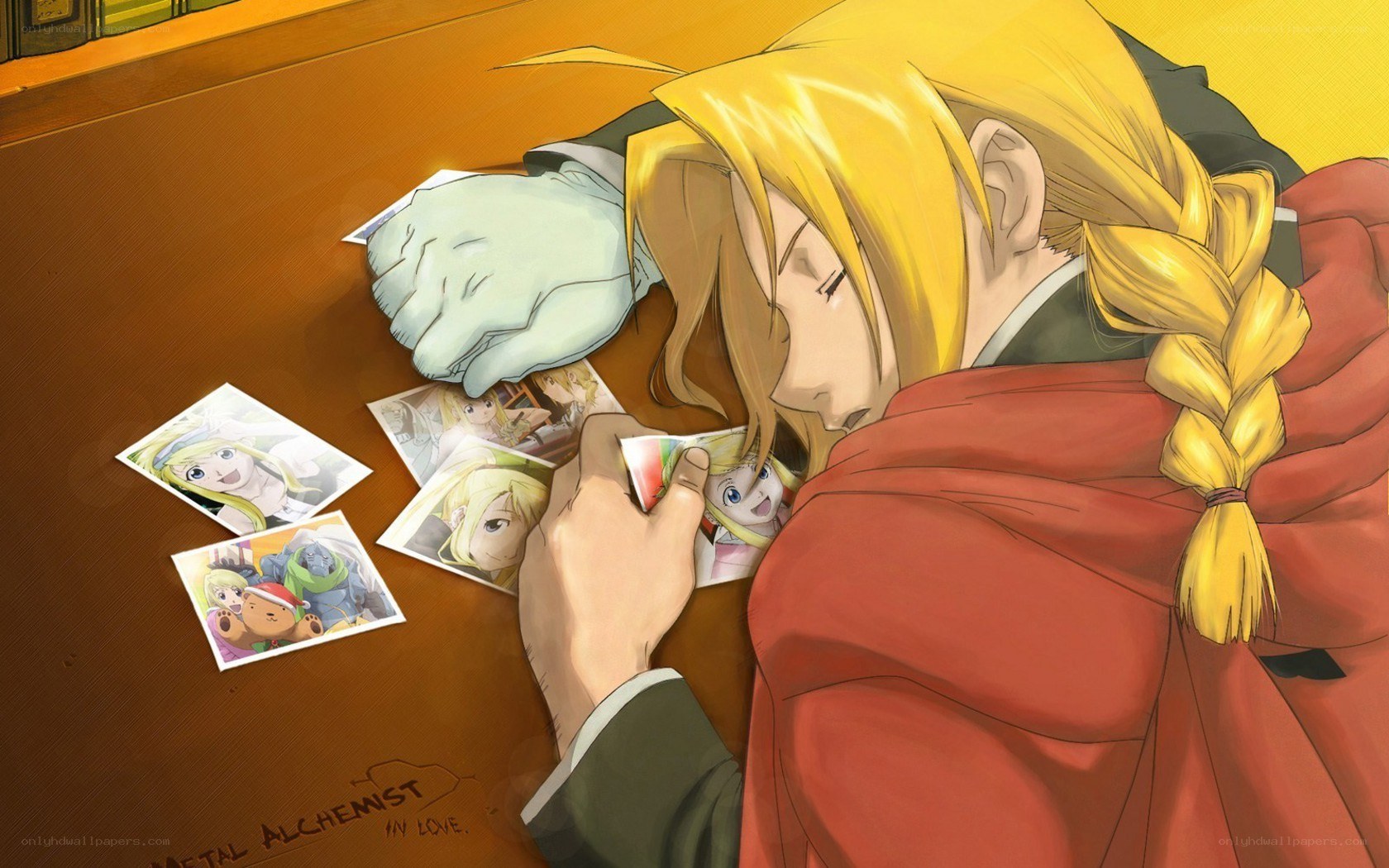 Edward Elric with photos