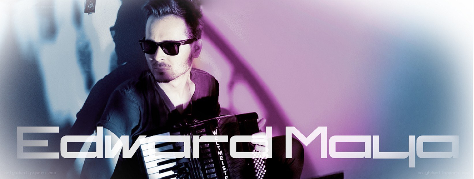 Edward Maya with accordion