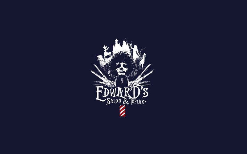 Edward Scissorhands Character — Black, Gothic, Night